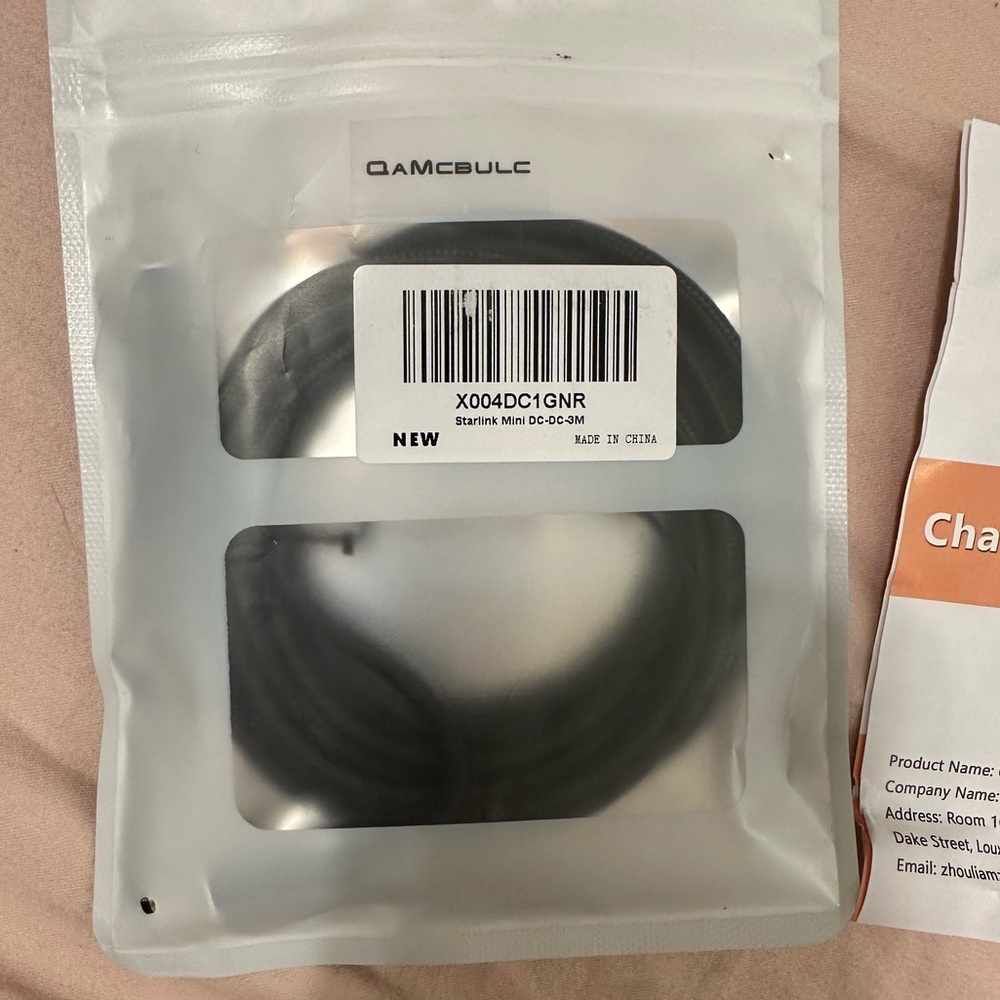 Black Starlink Cable
